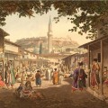 Bazaar at Athens by Edward Dodwell, Views in Greece. Public domain.