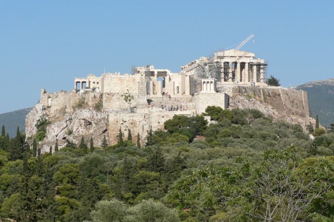 The Acropolis photographed from the west side.