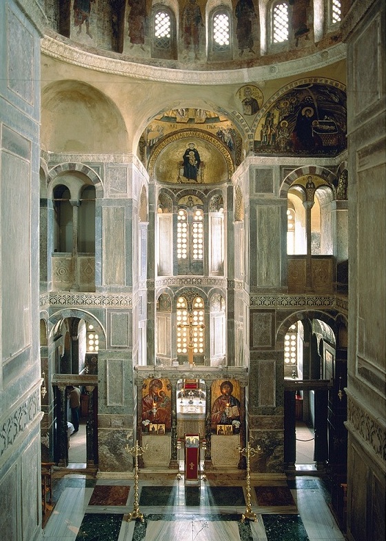 Interior of the Katholikon – Hosios Loukas.