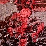 Θοδωρής Λάιος, Άτιτλο, 2016 (50 x 70 εκ., μικτή τεχνική)