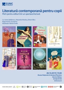 Literatură contemporană pentru copii, Muzeul Naţional al Literaturii Române în Sala Ion Băieșu, 28 octombrie 2019