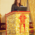 Παρουσίαση της έκδοσης από τη γραμματέα της Εστίας Ελλάδος Κύπρου του ΕΙΠ, κ. Μαρία Πιερίδου.